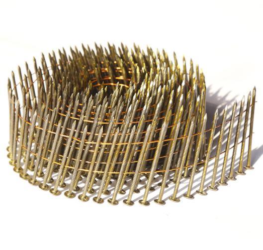 High Quality 0.083*2 Inch White Paint Coil Nails Thread Shank