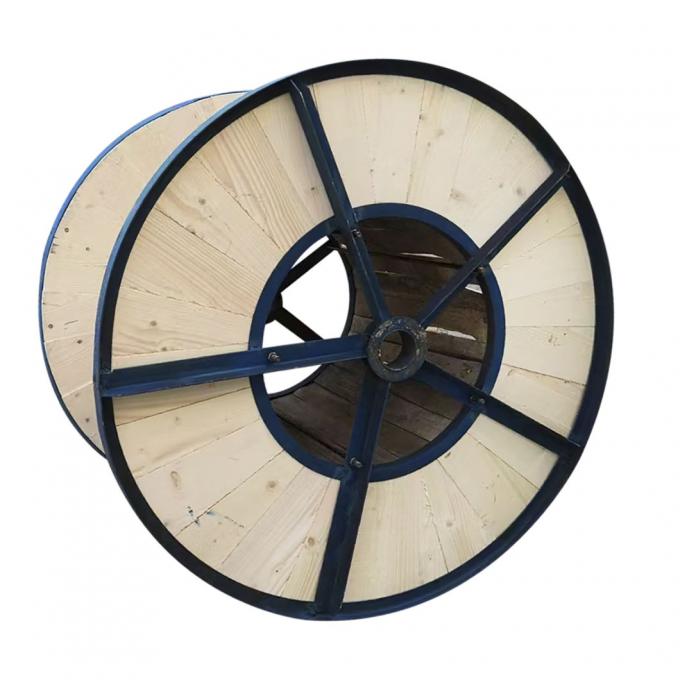 Logo Free Wooden Wheel of Cable Drum Pine Wood OEM Services