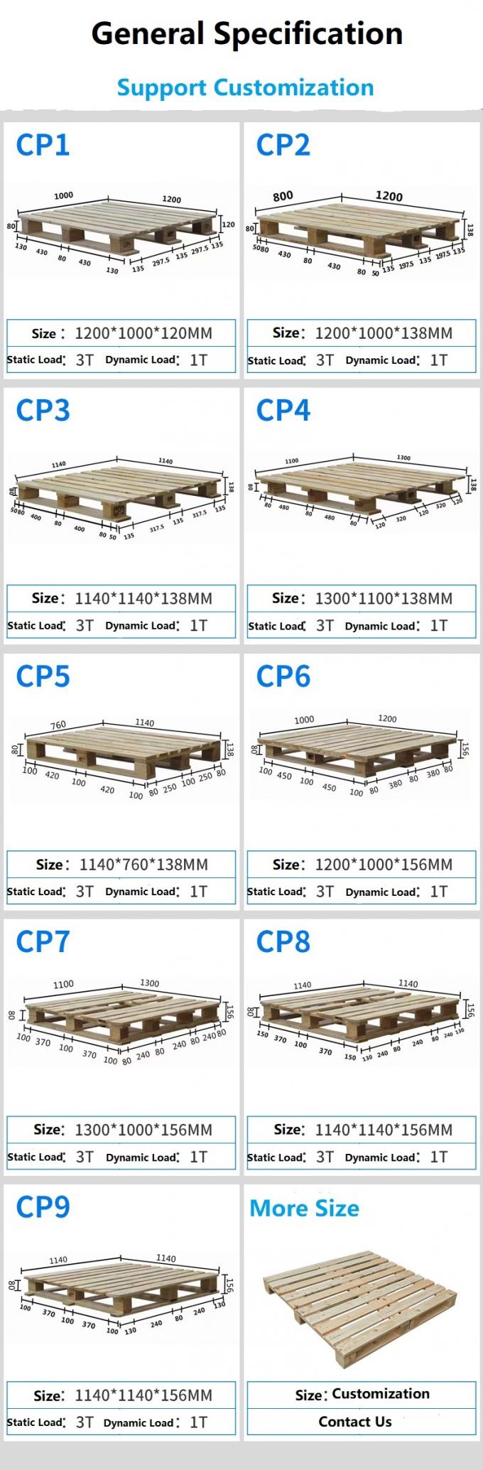 Epal Standard Wooden Pallet 4-Entry Pallet