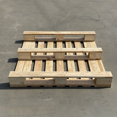 Buen precio Palés de madera rectangulares personalizados para soluciones de almacenamiento de transporte industrial en línea