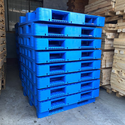 Buen precio Redes de malla duraderas industriales paletas de plástico de cara única entrada de 4 vías almacenes reciclados ecológicos transporte logístico en línea
