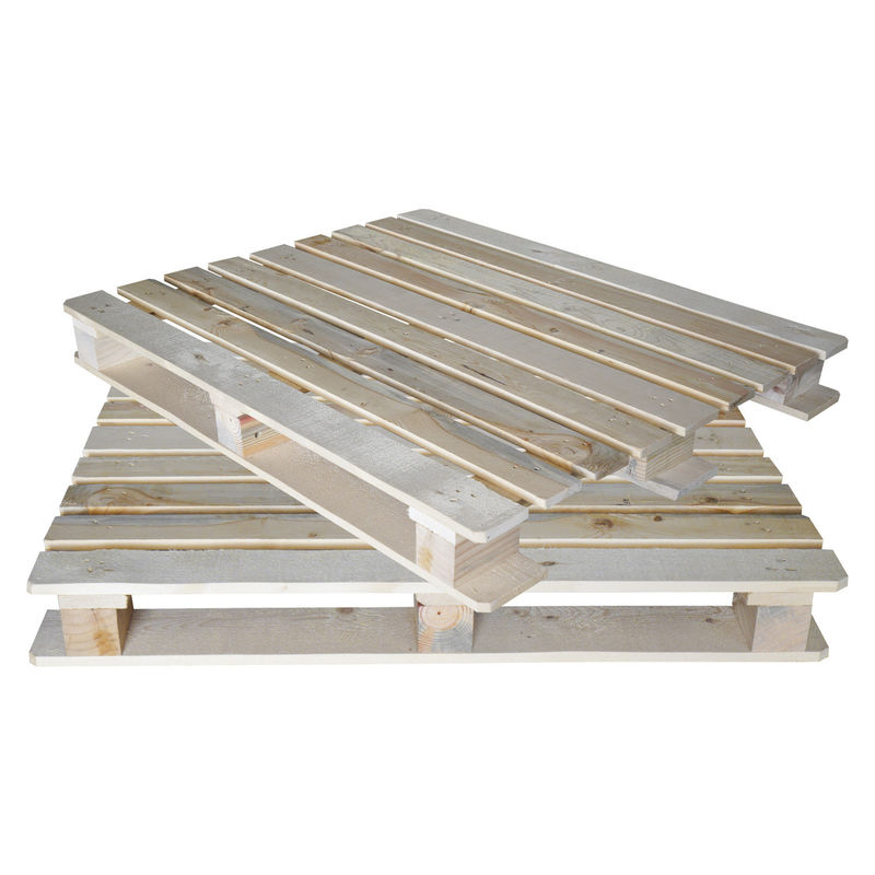 Paleta de madera fumigada de cuatro lados Paleta europea de madera tamaño 1200 * 800 * 144
