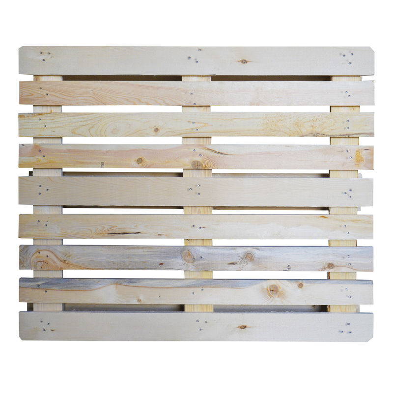 Paleta de madera fumigada de cuatro lados Paleta europea de madera tamaño 1200 * 800 * 144
