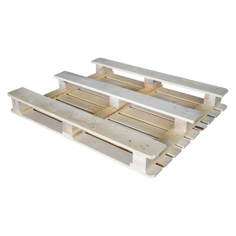 Paleta de madera fumigada de cuatro lados Paleta europea de madera tamaño 1200 * 800 * 144