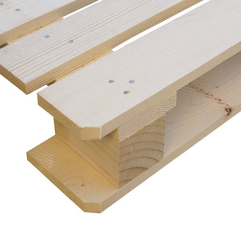 Palés de madera tratados térmicamente Palés de contrachapado Euro estándar para el transporte y almacenamiento