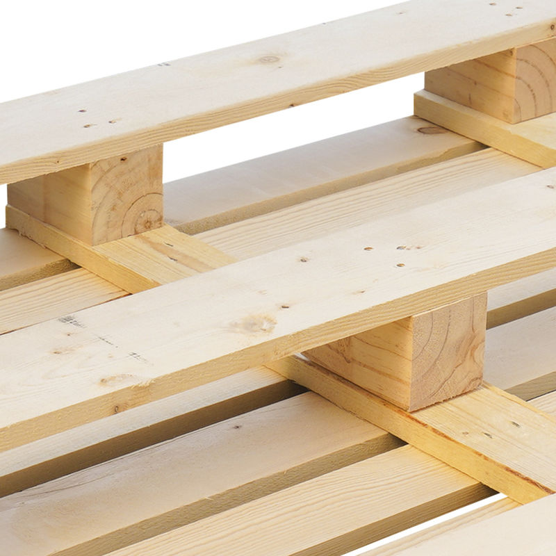 Palés de madera tratados térmicamente Palés de contrachapado Euro estándar para el transporte y almacenamiento
