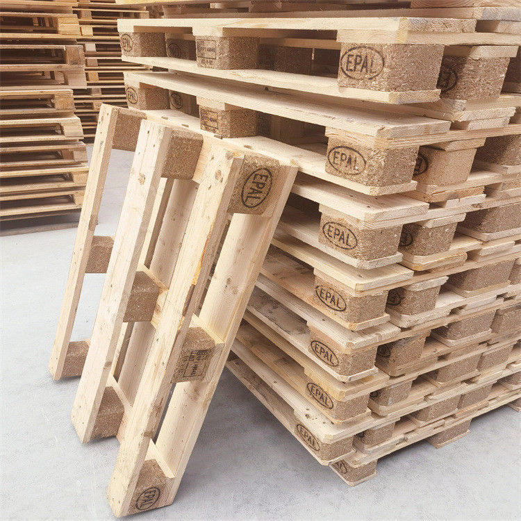 Paletas Euro de madera de doble cara Paletas de madera de 4 vías para entrega Transporte logístico