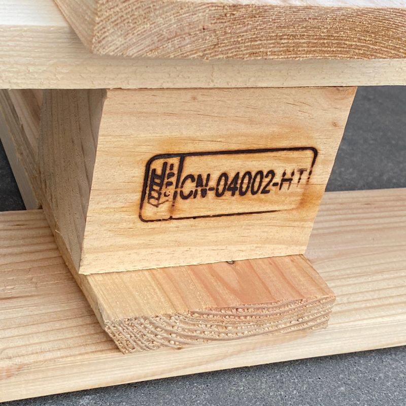 Paletas Euro de madera de doble cara Paletas de madera de 4 vías para entrega Transporte logístico