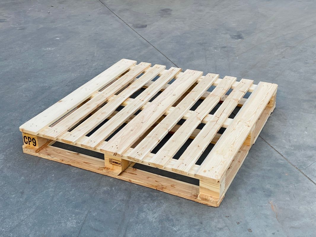 Paletas Euro de madera de doble cara Paletas de madera de 4 vías para entrega Transporte logístico