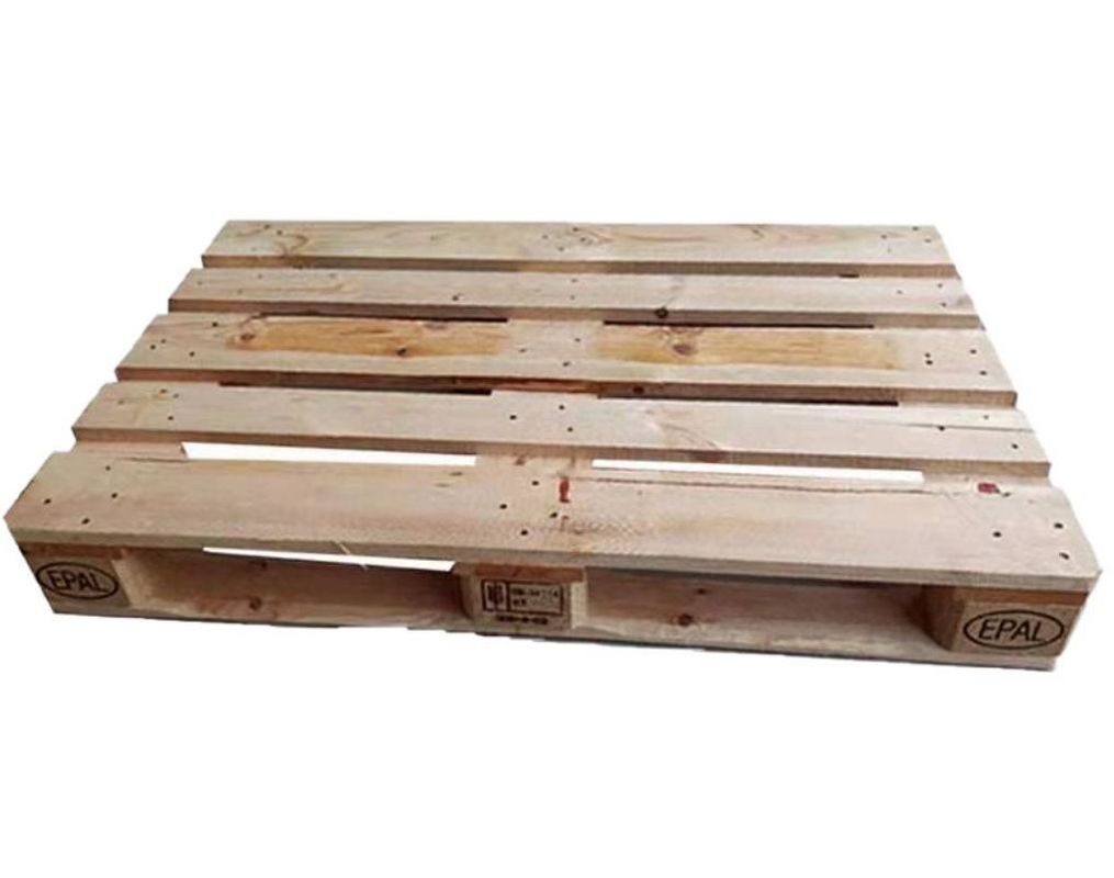Logística Almacenamiento Ispm Palés tratados térmicamente Cuatro lados en horquilla Palés de madera euro