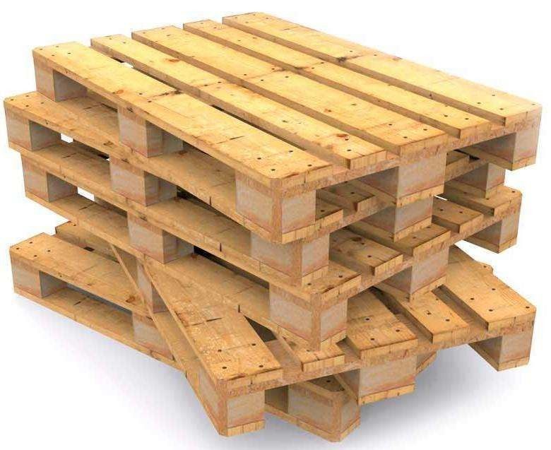 Europa Paletas de madera decorativas de EPAL 1200X1000 Carga de paletas de madera de pino