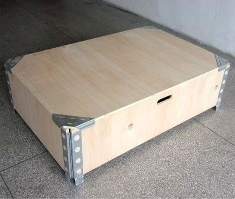 Buen precio Envío Caja de madera contrachapada plegable sin clavos Caja de madera plegable en línea