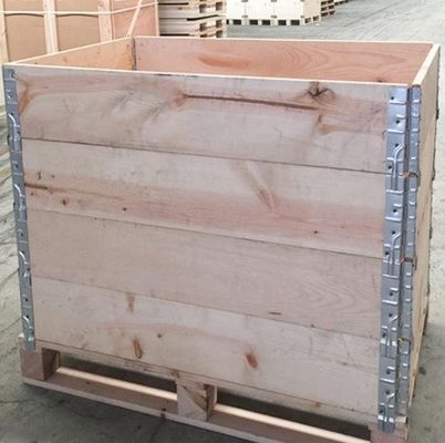 Buen precio Cuadro de palets de madera de cuello de paleta de bisagra fuerte de madera en línea