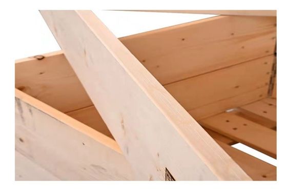 Buen precio Cajas de madera tratadas térmicamente Cajas de madera apilables en línea