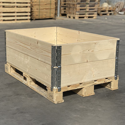 Buen precio Cajas de madera para el envío de palets Cajas de carga plegables de madera en línea