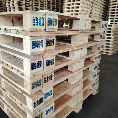Buen precio Paletas de madera maciza Precio barato OEM Transporte Paquete de madera Paleta logística en línea